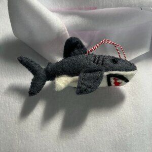 Shark Wool Felted Ornament